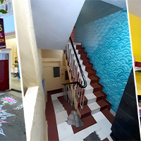 Clean and comfortable men's hostel room in Velachery