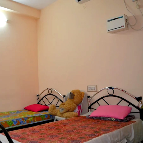 Double sharing AC and Non-AC room at Kavitha's Ladies Hostel Velachery